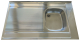FRANKE Auflagespüle 110 x 60 cm Becken-Rechts #2 Edelstahl Küchenspüle Spüle Spülbecken Ausgussbecken Spültisch Edelstahlspüle Küchenspülbecken