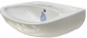 GEBERIT KERAMAG Elbe Waschbecken Manhattan-Grau 55 x 43 cm Waschtisch Hellgrau