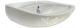GEBERIT KERAMAG Elbe Waschbecken Manhattan-Grau 55 x 43 cm Waschtisch Hellgrau