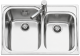 SUTER Dynamic D8 Edelstahl Doppelbecken-Spüle 84 x 56 x 25 cm Doppelspüle Küchenspüle Spülbecken Swiss Made