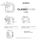 SCHOCK Classic N-150 Einbau-Spüle Alpina-Weiss 60x50 cm