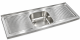 BLANCO Gastronomie Auflage-Spüle 160x50 cm Edelstahl Spüle Massiv Spültisch Abtropffläche Auflagespüle