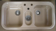ALAPE Doppelbecken-Spüle 128 BAHAMABEIGE 97x50,5 cm