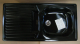RIEBER E86RK / E 86 RK Spüle SCHWARZ 86x43,5 cm