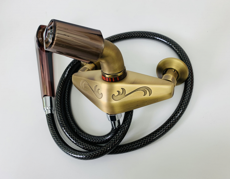 Egro Badewannenarmatur Armatur Bronze Schweizer Anschlüsse