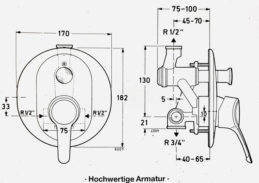 Spannende Ideal Standard Unterputz Armatur Bild