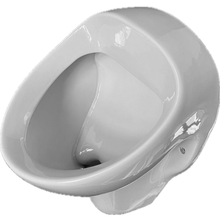 Urinoir Novo-Boch Pergame - Entrée Haut/Bas, Design Moderne Ovale, Neuf Blanc Crème
