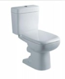 Aqva Zone Plus Stand-WC-Kombination eckig mit Spülkasten WEISS