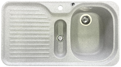 SUTER C-90 flächenbündige Spüle 89 x 49 cm Montana-Grau-Granit B-R