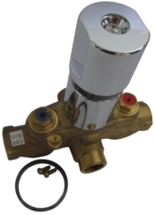 Idealtherm Junior Thermostat Unterputz-Armatur Duscharmatur Chrom Duschthermostat Chrom, UP Duscharmatur, Brausethermostat, Einbau-Thermostat, Badarmatur Chrom