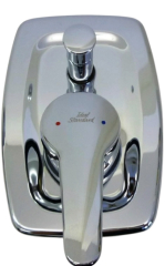 Ceradisc Unterputz-Badewannenarmatur Badebatterie Chrom mit Umstellknopf Wasserhahn, Mischbatterie, Mischer Sanitärarmatur