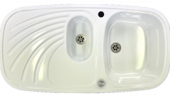 RIEBER Samba Spüle Weiss 96 x 50 cm B-R