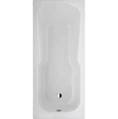 BETTESET Badewanne 180 x 80 cm EDELWEISS MATT Antirutsch