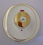 Idealux Thermostat Unterputz-Armatur Duscharmatur Carat Weiss-Gold