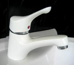 IDEAL STANDARD Ceramix Waschbeckenarmatur Weiss/Chrom