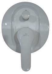 Bausatz 2 - Ceramix No.1 Oberteile Unterputz-Badewannenarmatur WEISS Badewannenarmatur Unterputz, UP Wannenarmatur, Unterputzarmatur Weiß, Wannenmischer Unterputz, Einbauarmatur Badewanne, Fertigmontageset Badewanne, Oberteile Unterputzarmatur