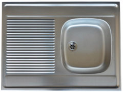 FRANKE Auflagespüle 80 x 60 cm Leinen-Edelstahl REVERSIBEL