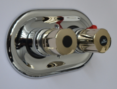 Bausatz 2 - Idealux Junior Thermostat Chrom/Edelmessing