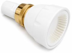 Ideal Standard Europa Duschkopf Kopfbrause Carat Weiß/Gold – Universal Brausekopf – Made in Germany