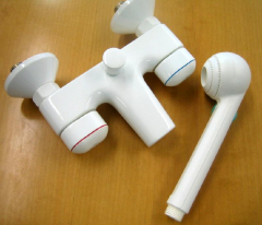 IDEAL STANDARD Dualux Badewannenarmatur + Handbrause WEISS