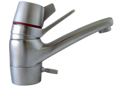 Egro Waschbeckenarmatur / Waschtischarmatur Edelmatt Chrom-Matt