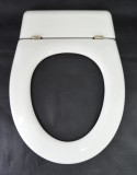 HAND Harofix Pressstoffsitz WC-Sitz ohne Deckel Toilettenbrille Weiss