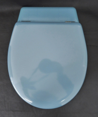 HAND Harofix Pressstoffsitz WC-Sitz Toilettenbrille mit Rückstück Mod.: 81 Bermuda-Blau