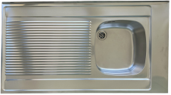 FRANKE Auflagespüle 110 x 60 cm Becken-Rechts Edelstahl