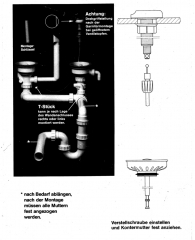 Teka Excenter Ab- und Überlaufgarnitur mit Siphon für Teka Duetta 2x 3,5