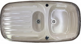 RIEBER Samba Nova kitchen sink Platin-brown 96,5 x 50 cm