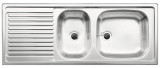 BLANCO double bowl sink stainless steel 11/4 110x43,5