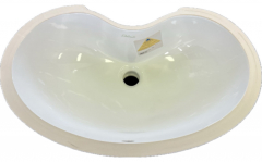 CERAMICA DOLOMITE Pelmo Unterbauwaschbecken 50 x 25 cm Weiss