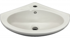 NOVO-BOCH Eck-Handwaschbecken Eck-Waschtisch EDELWEISS 32 cm