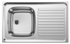 BLANCO Auflage-Spüle ES 80x50 cm Edelstahl Becken-Links Küchenspüle Einbauspüle