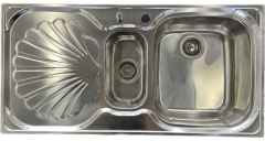 SUTER Ocean OC-100 Spüle 100x50 cm EDELSTAHL Becken-Rechts