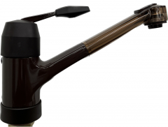 Franke Oederlin Neptun Duo Küchenarmatur Spültischarmatur Siena Braun mit Brause Einhebel Armatur