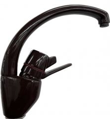 EGRO Küchenarmatur Spültischarmatur Mocca Braun Einhebel Armatur