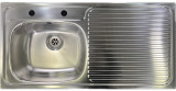 BLANCO EES 10x5 Spüle 97,5 x 49 cm Einbauspüle Küchenspüle Edelstahl Becken-Links