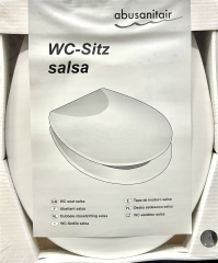 Abusanitair Salsa WC-Sitz Toilettensitz WC-Brille WC-Deckel Weiss