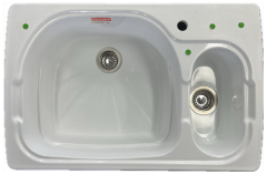 FRANKE Fraquartz PRQ660 Doppelbecken-Spüle WEISS 86,5x56 cm