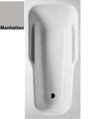BETTE LINE Badewanne 170 x 80 cm m. Griffbohrung MANHATTAN GRAU
