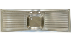 BLANCO Gastronomie Auflage-Spüle 150x50 cm Edelstahl Küchen Spülbecken Spültisch Gastro Arbeitsspüle