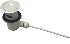 Rokal Excenter Ablaufgarnitur Zugknopf-Ablaufgarnitur Weiss Waschbecken Ablauf Pop-up Waschbecken Stopfen Weiss, Basin Waste Pop Up, Sink Drain Pop Up, Bathroom Drain Valve, Wash Basin Waste, Pop Up Waste 1 1/4, Bathroom Sink Drain