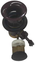 Rokal Excenter Ablaufgarnitur Zugknopf-Ablaufgarnitur Mocca Braun Waschbecken Ablauf Pop-up Waschbecken Stopfen Mocca Braun, Basin Waste Pop Up, Sink Drain Pop Up, Bathroom Drain Valve, Wash Basin Waste, Pop Up Waste 1 1/4, Bathroom Sink Drain,Dunkelbraun
