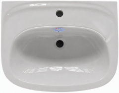 GEBERIT KERAMAG Elbe Waschbecken Manhattan-Grau 55 x 43 cm Waschtisch Hellgrau