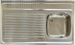 BLANCO Auflage-Spüle 100x60 cm Edelstahl Becken-Rechts