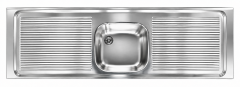 BLANCO Gastronomie Auflage-Spüle 160x50 cm Edelstahl