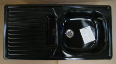 RIEBER E86RK / E 86 RK Spüle SCHWARZ 86x43,5 cm
